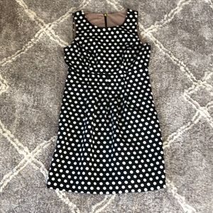Black polkadot dress
